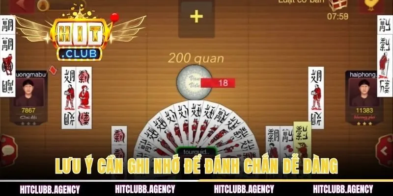 Lưu ý cần ghi nhớ để đánh chắn dễ dàng